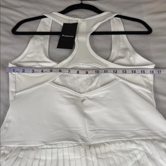 Hot Shot Skort Dress XL Mini Pleated Classic White Tennis Racerback Women's - Picture 7 of 11
